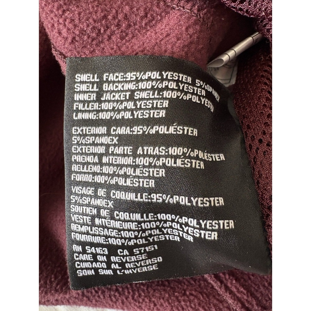 Guess Zip Up Quilted Hood Jacket Medium Winter Cozy Warm Mid Length - Picture 6 of 8